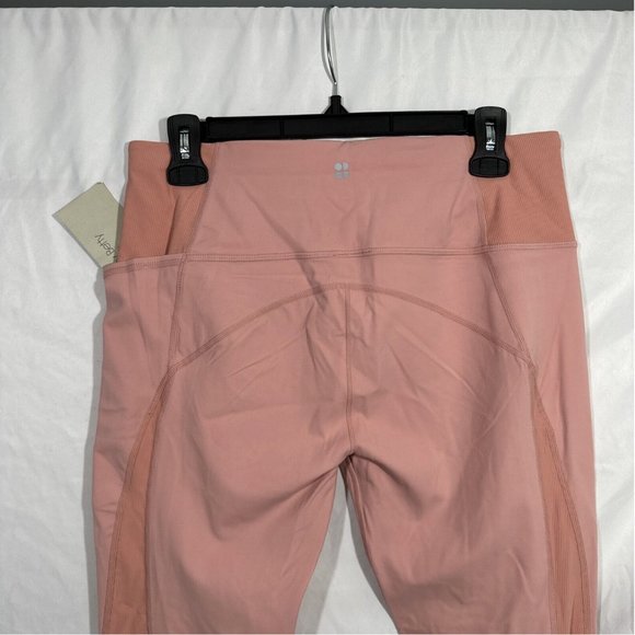 Sweaty Betty [ XL 12‎ ] Super Soft Flow Yoga 7/8 Leggings in Bloom Pink - Picture 9 of 15